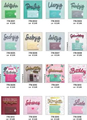 Perleberg Grußkarten Geburtstag - Lettering Surprise - Geldkarte-Gutscheinkarte mit