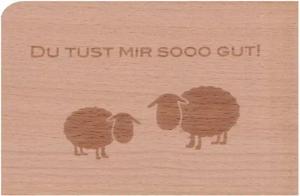 holzpost GmbH Postkarte Holzpostkarte "Du tust mir sooo gut!