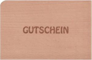 holzpost GmbH Postkarte Holzpostkarte "Gutschein