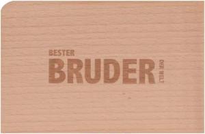 holzpost GmbH Postkarte Holzpostkarte "Bester Bruder der Welt