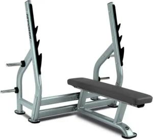 Sport-Knight® Trainingsbank Profi Flachdrückbank - 3 Hantelablagen, ergonomische Sitzbank
