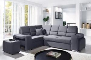 JVmoebel Ecksofa Sofa Schlafsofa Designer Sofa mit Bettfunktion + Bettkasten Ecksofa, Made in Europa