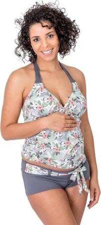petit amour Umstandstankini TUKINI Schwangerschaftsbademode, Umstandsbadeanzug, Bikini Schwangere (Set, Umstandstankini Top & Slip), Stylisch, bequem & wächst mit, Design made in Hamburg