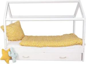Puckdaddy GmbH Kinderbett Carlotta (200x90cm) mit abnehmbarem Rausfallschutz
