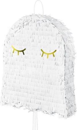 partydeco Pinata, Piñata 38x10x50cm Geist zum Befüllen Weiß