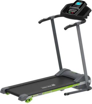 SportTronic Laufband mit Fitness App (Set, Spar-Set, 3-tlg., mit Unterlegmatte), Selbstschmiersystem, klappbar, 1 PS, 10 kmH