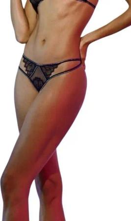 Bracli String-Ouvert Manhattan Panty schwarz sexy XL