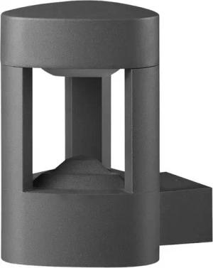 Lucande LED Außen-Wandleuchte Pirron, LED-Leuchtmittel fest verbaut, warmweiß, Modern, Aluminium, Polycarbonat, anthrazit, 90 flammig, inkl.