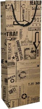 Braun+Company Atelier Geschenkpapier Braun & Company Flaschen Tasche News Kraftpapier