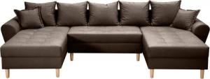 COLLECTION AB Wohnlandschaft Raisa U-Form, mit Federkern, Kissen und Steppung im Sitzbereich
