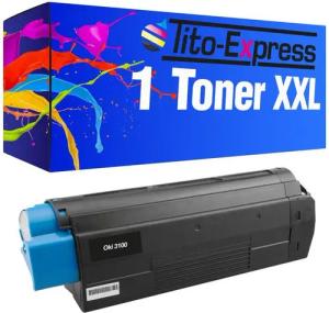 Tito-Express Tonerpatrone ersetzt Oki C 3100 Oki C-3100 OkiC3100 Black, für C-3100