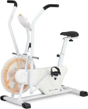 SportPlus Heimtrainer SP-FB-2100-W-iE, Profi Air Bike, Luftwiderstand, Heimtrainer für HIIT, SP-FB-2100-W-iE