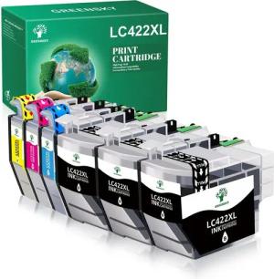 Greensky 6er-pack Multipack ersetzt Brother LC422 LC 422XL Tintenpatrone (Brother MFC-J 5340 DW MFC-J 5340 DWE Ecopro MFC-J 5345 DW MFC-J 5740 DW MFC-J 6540 DW, MFC-J 6540 DWE MEC-J 6590 DW MFC-J 6940 DW)