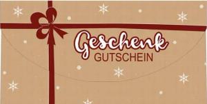 Skorpion Grußkarten Weihnachten Gutschein - Glückwunschkarte im Format 10,5 x 21