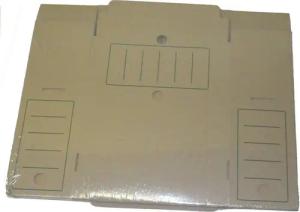 Cartonia Archivcontainer 10 Archivkarton aus Wellpappe 34x25x15cm natur