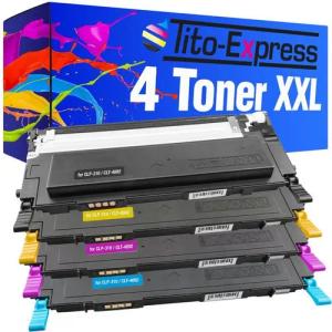 Tito-Express Tonerpatrone 4er Set ersetzt Dell 1230 Dell-1230 Dell1230, für Dell 1230c 1235c 1235cn