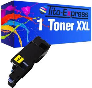 Tito-Express Tonerpatrone ersetzt Dell 1250 Yellow, für 1250c 1350cnw 1355cn 1355cnw