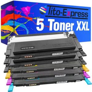 Tito-Express Tonerpatrone 5er Set ersetzt Dell 1230 Dell-1230 Dell1230, für Dell 1230c 1235c 1235cn