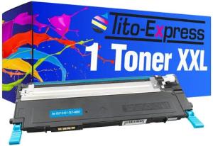 Tito-Express Tonerpatrone ersetzt Dell 1230 Dell-1230 Dell1230 Cyan, für Dell 1230c 1235c 1235cn