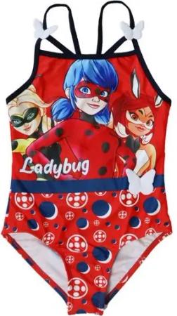 Miraculous - Ladybug Badeanzug Ladybug, Rena Rouge, Queen Bee Kinder Bademode Mädchen Schwimmanzug Gr. 104 bis 128, Rot oder Schwarz