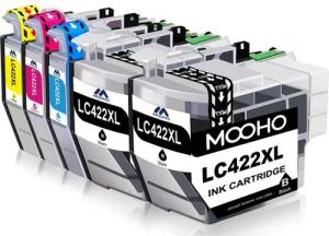 MOOHO 5x ersetzt für Brother LC422 XL LC 422XL Druckerpatrone Tintenpatrone (Brother MFC-J 5340 DW MFC-J 5340 DWE Ecopro MFC-J 6940 DW MFC-J 5345 DW, MFC-J 5740 DW MFC-J 6540 DW MFC-J 6540 DWE MEC-J 6590 DW)