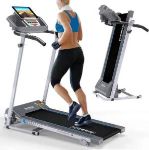 Kinetic Sports Laufband, klappbar, Konsole mit LCD-Display, 750 Watt Motor, bis 10 km/h