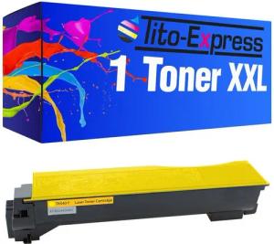 Tito-Express Tonerpatrone ersetzt Kyocera TK 540 Kyocera TK-540 KyoceraTK540 Yellow, für FS-C-5100DN