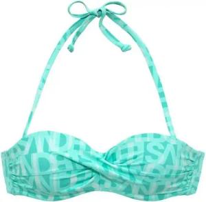 Elbsand Bügel-Bandeau-Bikini-Top Letra, mit tollem Wording