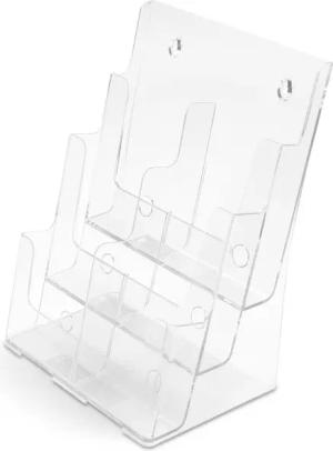 magnetoplan® Anzeigetafel Prospekthalter mit 6 Ablagen für 1/3A4 Hochformat. (1-St)