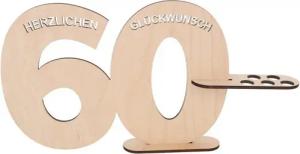 Spruchreif® Grußkarten Gästebuch aus Holz, Jahreszahlen, Geschenk zum Geburtstag, Jubiläum