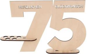 Spruchreif® Grußkarten Gästebuch aus Holz, Jahreszahlen, Geschenk zum Geburtstag, Jubiläum