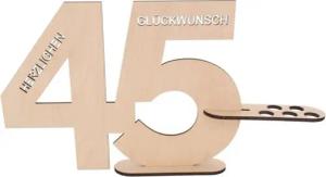 Spruchreif® Grußkarten Gästebuch aus Holz, Jahreszahlen, Geschenk zum Geburtstag, Jubiläum