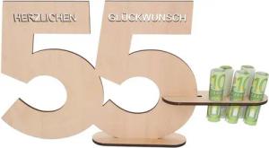 Spruchreif® Grußkarten Gästebuch aus Holz, Jahreszahlen, Geschenk zum Geburtstag, Jubiläum