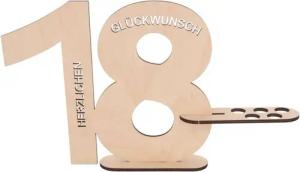 Spruchreif® Grußkarten Gästebuch aus Holz, Jahreszahlen, Geschenk zum Geburtstag, Jubiläum