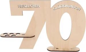 Spruchreif® Grußkarten Gästebuch aus Holz, Jahreszahlen, Geschenk zum Geburtstag, Jubiläum