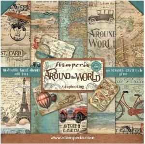 Stamperia Motivpapier Around the World, 10 Bogen