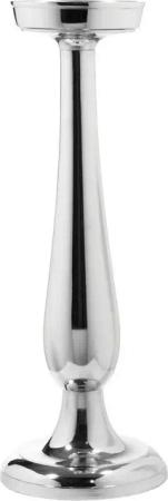 Fink Kerzenleuchter MAGENTA (1 St), Stumpenkerzenhalter aus Aluminium, vernickelt