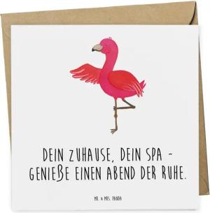 Mr. & Mrs. Panda Grußkarte Wellnessabend Zuhause - Weiß - Geschenk, genieße einen Abend der Ruhe