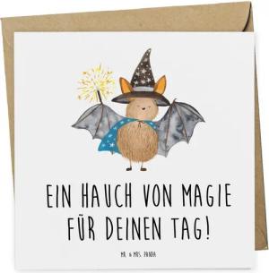 Mr. & Mrs. Panda Grußkarte Zaubershow Momente - Weiß - Geschenk, Gutschein Karte, Geldgeschenk