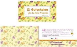 RNK Verlag Notizheft Gutscheinheft / "12 Gutscheine für die beste Freundin