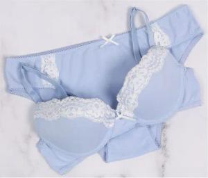 Sarcia.eu Bügel-Bikini Blaues Unterwäsche-Set 80D
