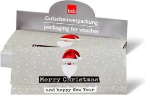 BSB Grußkarten Weihnachten - Gutschein - Glückwunschkarte im Format 6,7 x 11 cm mit