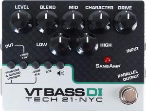 Tech21 E-Bass Tech21 SansAmp Character Series VT Bass DI Preamp Pedal, Character Series, VT Bass DI, Preamp Pedal