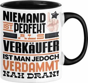Trendation Tasse Verkäufer Geschenk Tasse Lustige Geschenkidee für Verkäufer Geburtstag