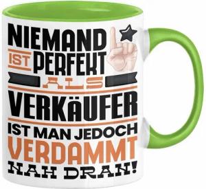 Trendation Tasse Verkäufer Geschenk Tasse Lustige Geschenkidee für Verkäufer Geburtstag