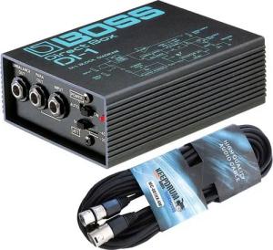 Boss by Roland Boss DI-1 aktive DI-Box mit XLR Kabel Digitales Aufnahmegerät