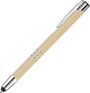 Livepac Office Kugelschreiber Touchpen Kugelschreiber aus Metall / Farbe: elfenbein