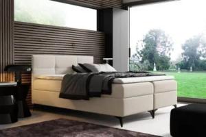 JVmoebel Bett mit Bettkasten 180x200 Boxspringbett Doppel Hotel Betten Schwarz, Made in Europa