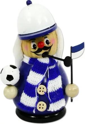 Dekohelden24 Räuchermännchen Räuchermann Fussballer in verschiedenfarbigen Outfit´s, Größe ca. 12, (1 St)