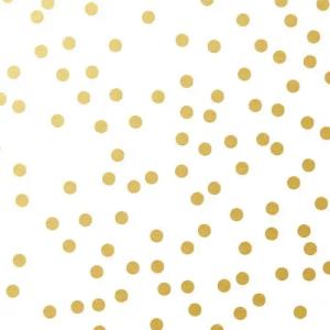 Braun+Company Atelier Papierserviette Braun & Company Servietten Motiv Golden Dots weiß